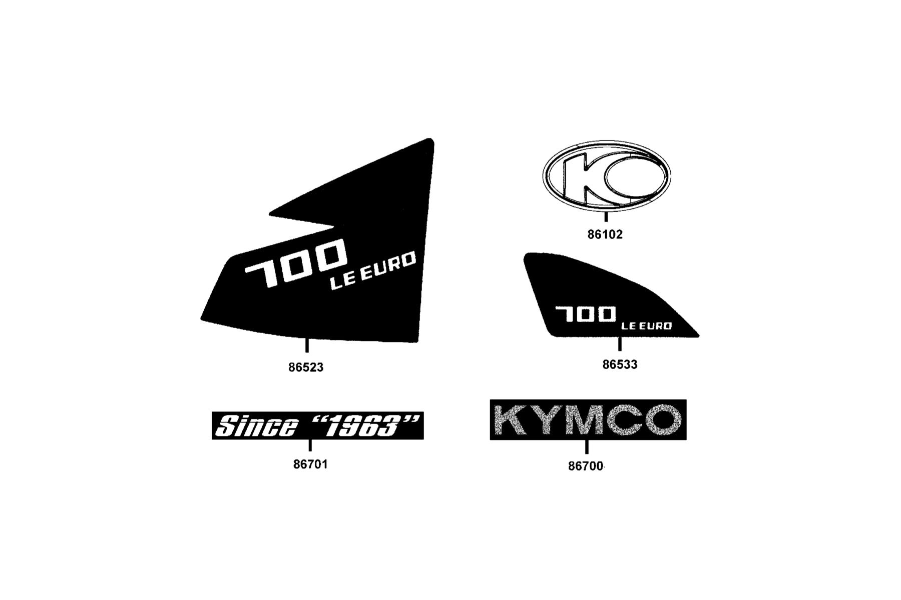 MXU 700 LE(2020) Emblem●Stripe parts diagram