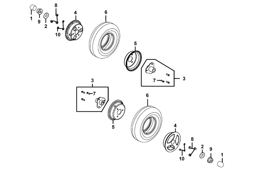 F05 Rear Wheel parts diagram