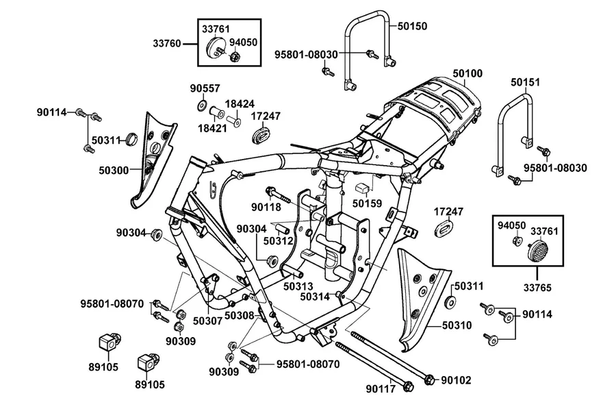 F28 Frame Body parts diagram