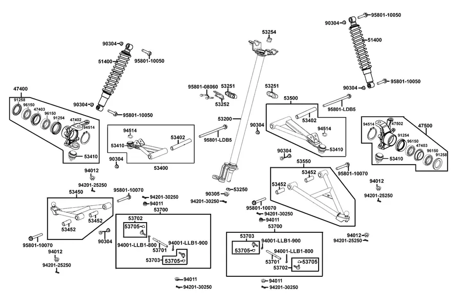 F06 Stem Steering parts diagram