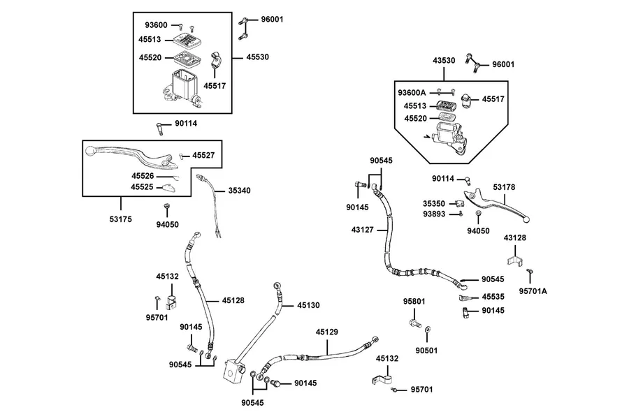 F04 Master Cylinder parts diagram