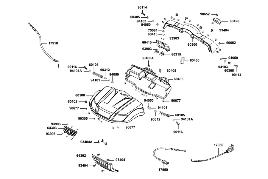 F03 Fender Fr parts diagram