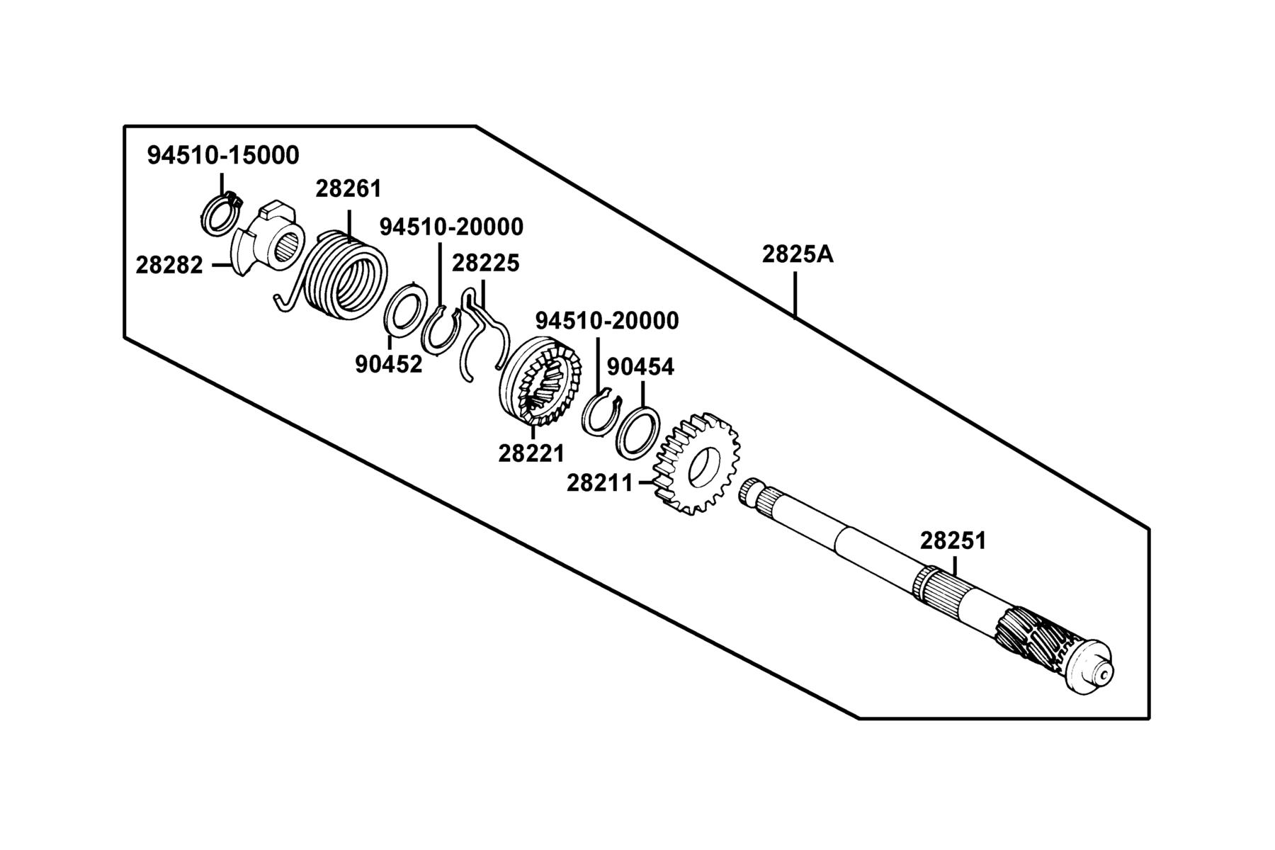K-PIPE 125(2022) Start System parts diagram