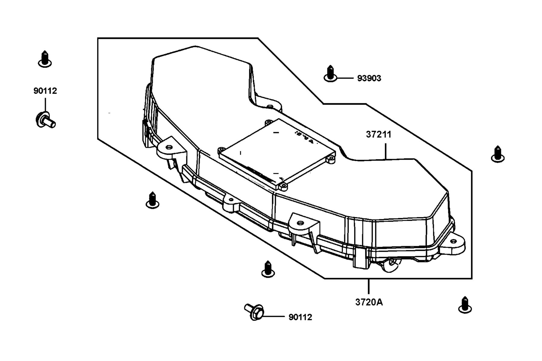 AK550 2022 Speedometer parts diagram