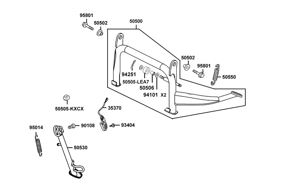 F15 Stand parts diagram