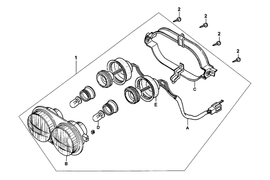 F01 Head Light parts diagram