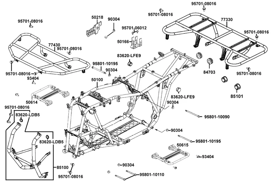 F21 Frame Body parts diagram