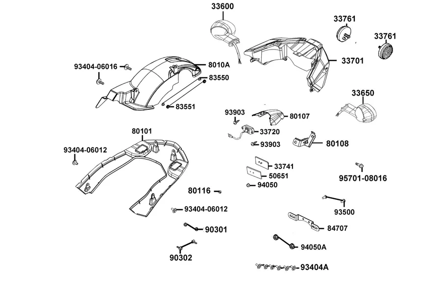 F18 Light Tail parts diagram