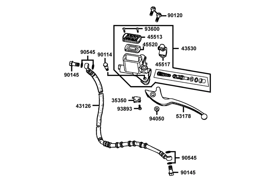 F02 Front Handle Bracket parts diagram
