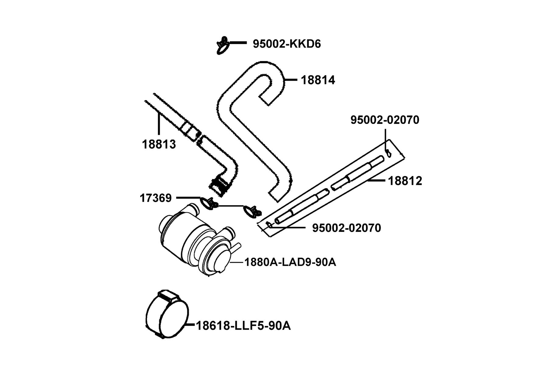MONGOOSE 90S (2021) Air Cleaner Two parts diagram
