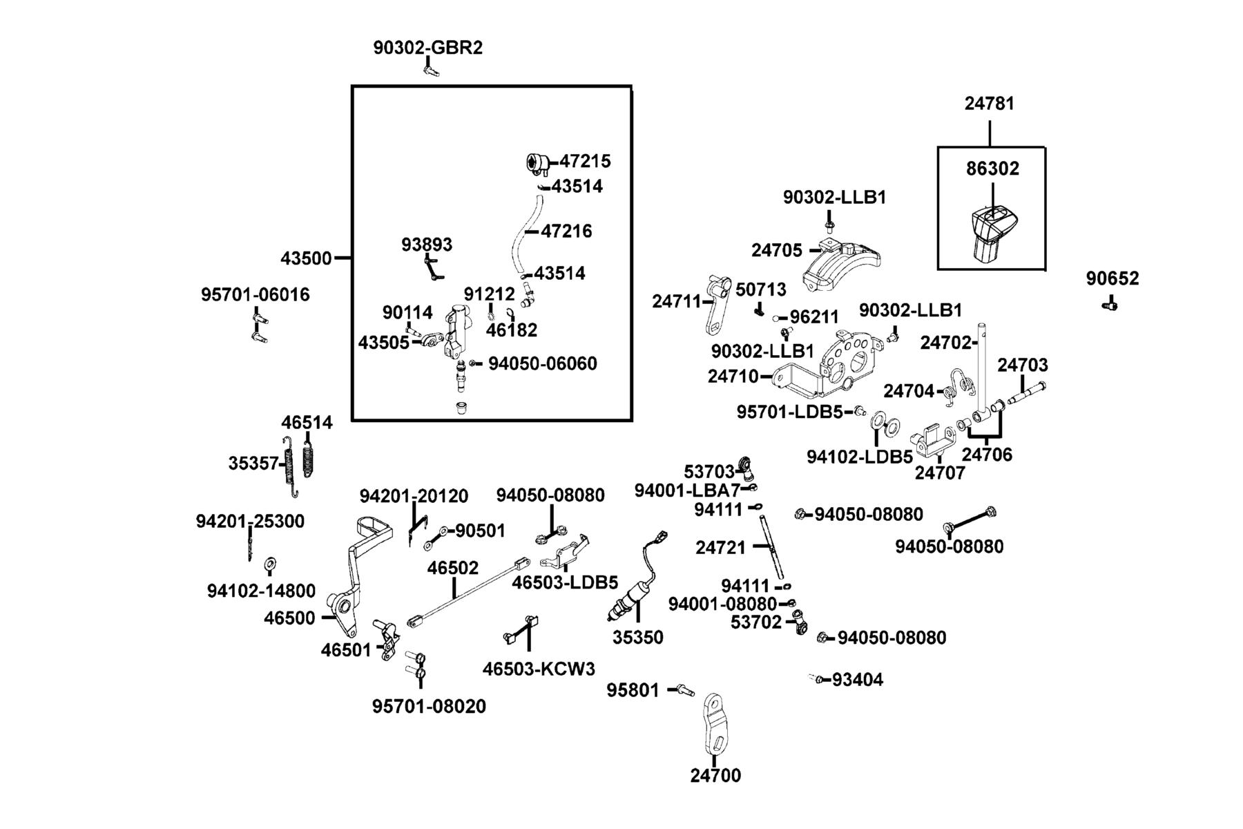 MXU 500i(4X4/IRS) (2017~) Master Cylinder Rear parts diagram