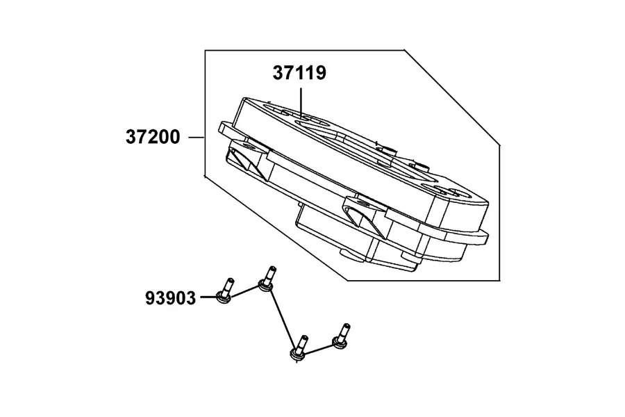 F02 Speed Meter parts diagram