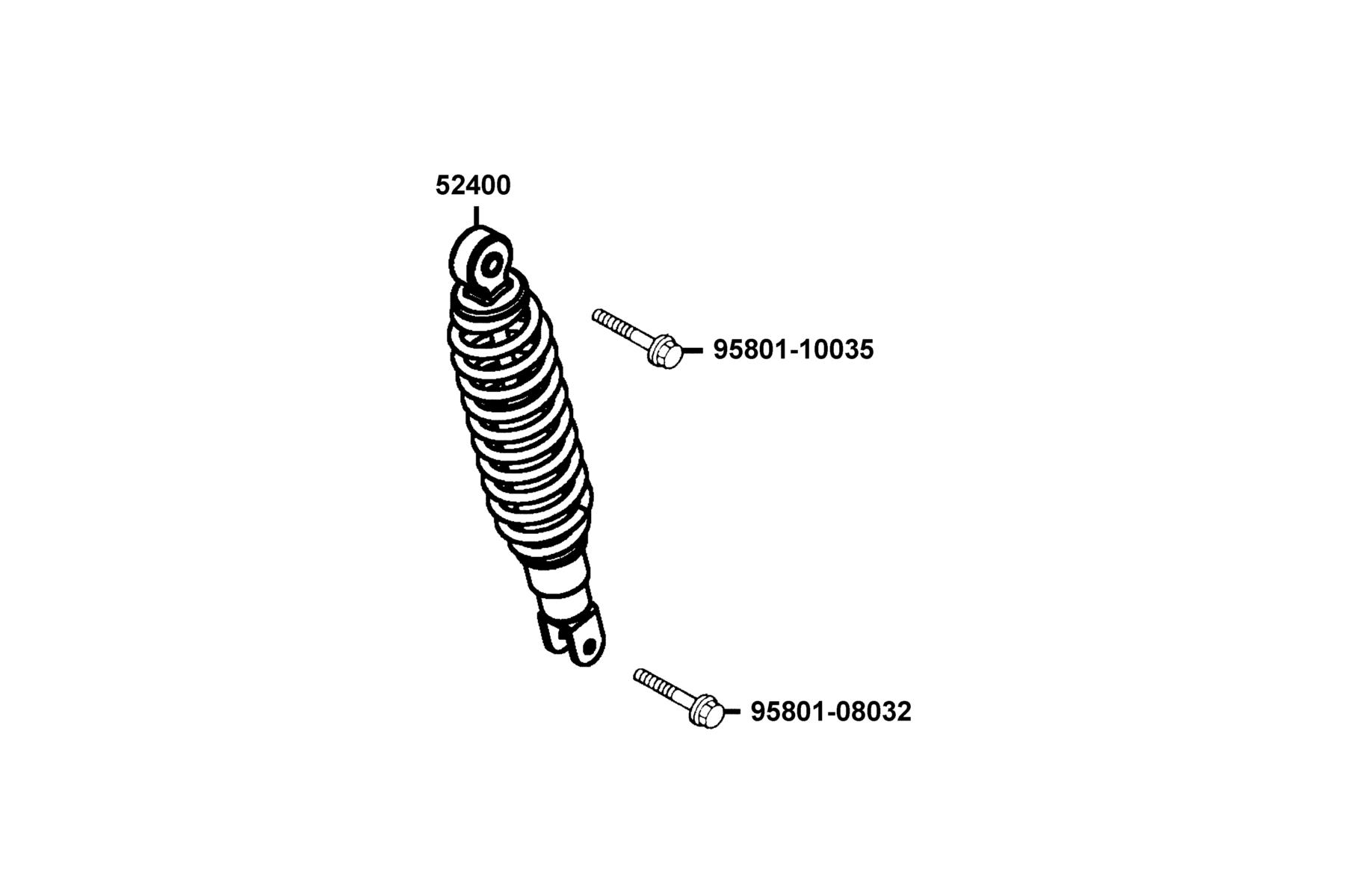 SUPER8 150X OFF-ROAD(2015~) Rear Cushion parts diagram