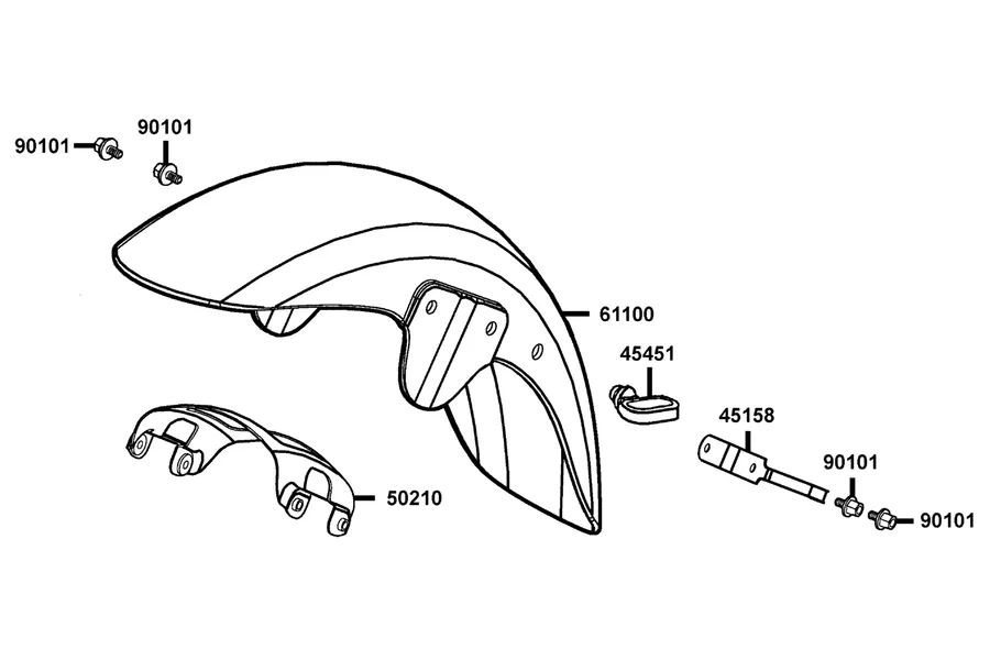 F07 Front Fender parts diagram