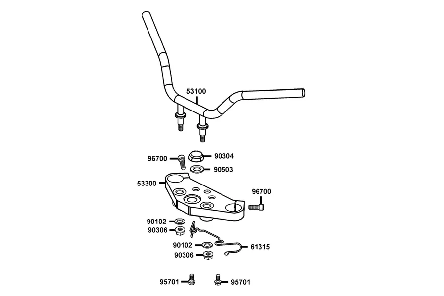 F05 Handle Steering parts diagram