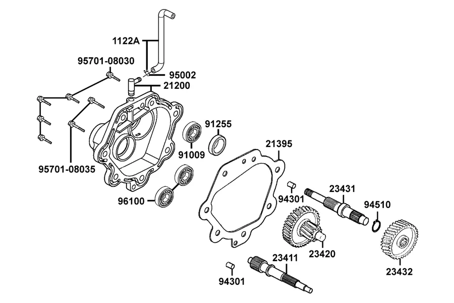 E07 Transmission parts diagram