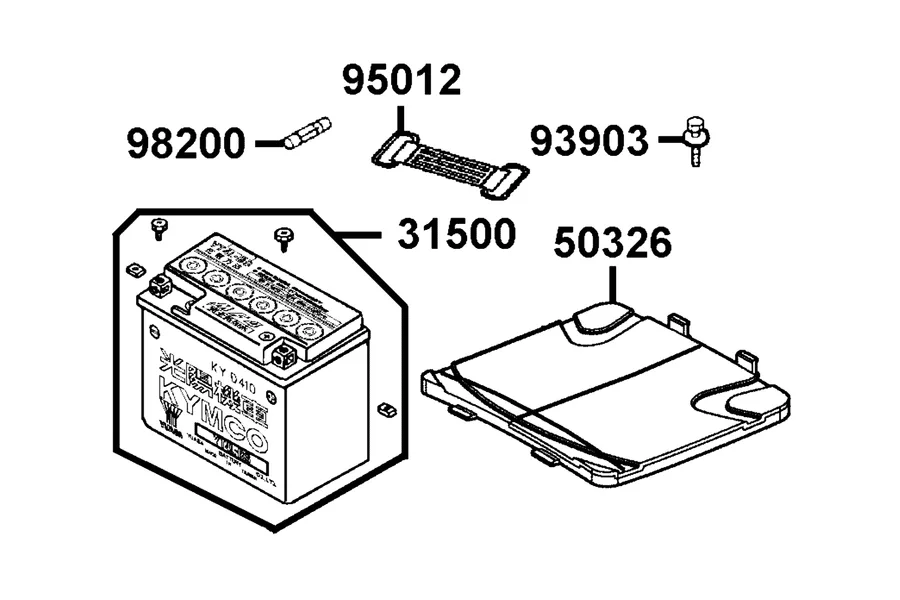 F11 Battery parts diagram