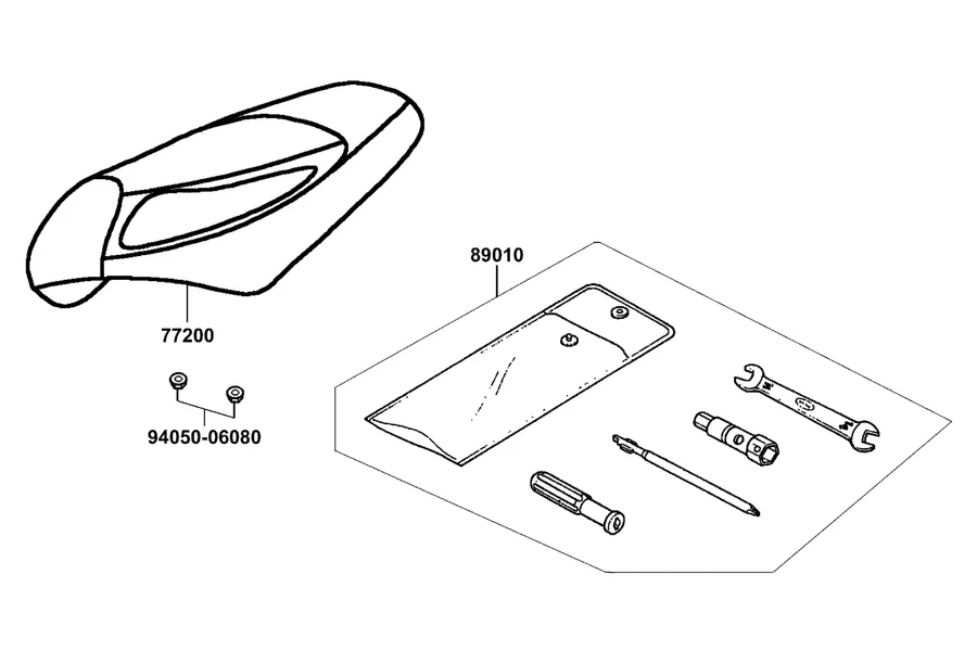 F09 Seat parts diagram