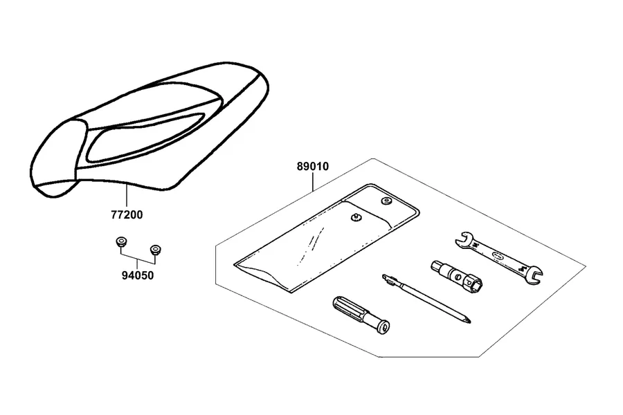 F09 Seat parts diagram