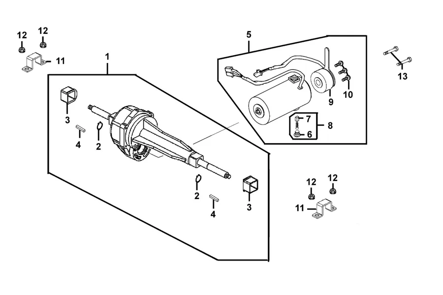 E01 Motor Assy parts diagram