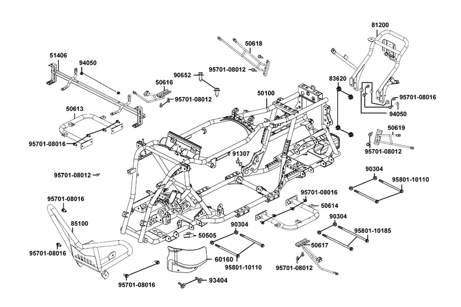 F21 Frame Body parts diagram