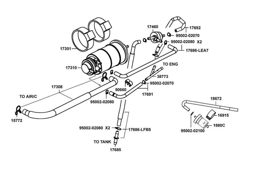 F21 Canister parts diagram