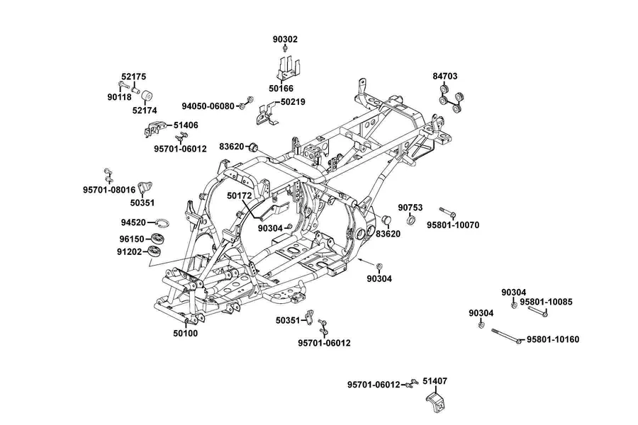 F21 Frame Body parts diagram