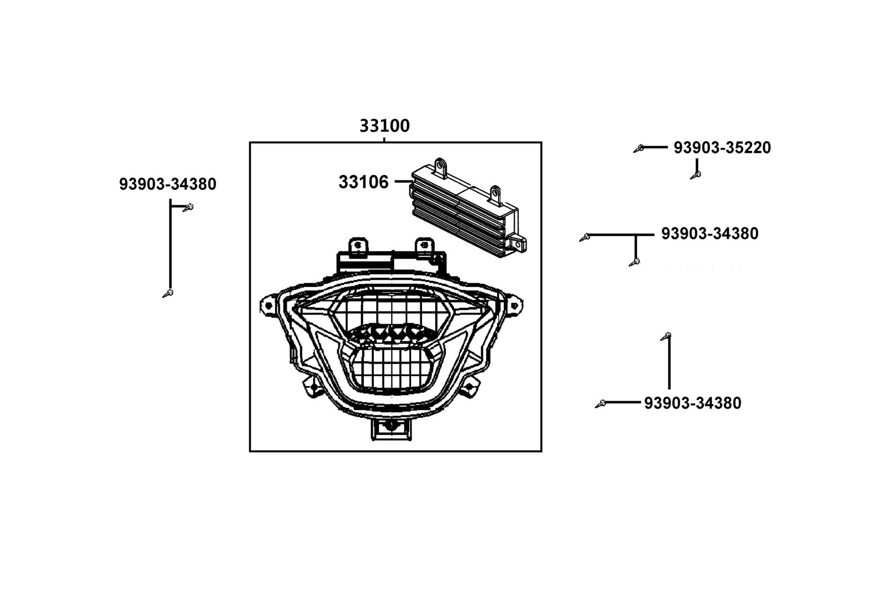 New People S 150(2023) Head Light parts diagram