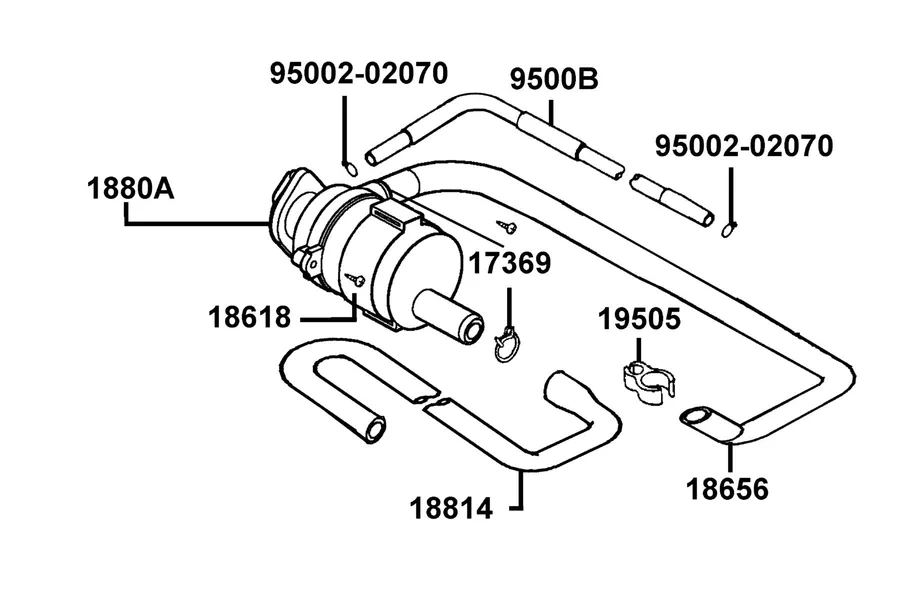 F23 Air Cleaner Two parts diagram