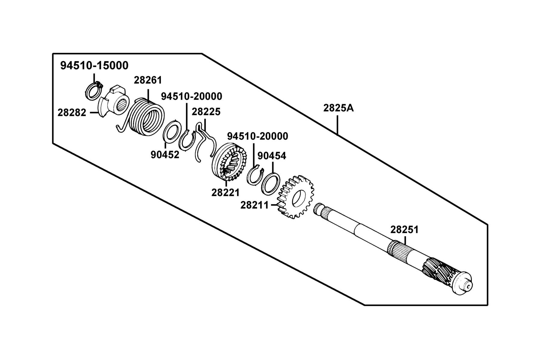 K-PIPE 125(2020) Start System parts diagram