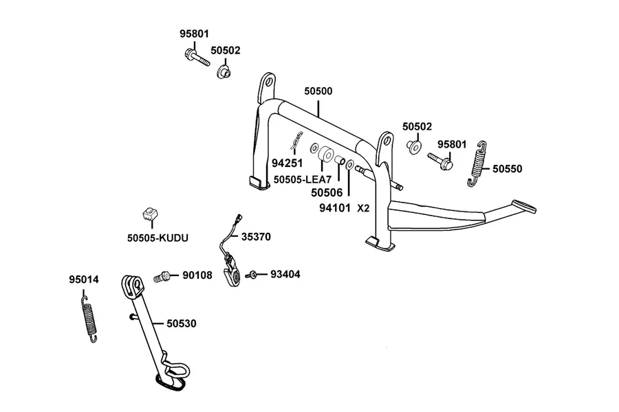 F15 Stand parts diagram