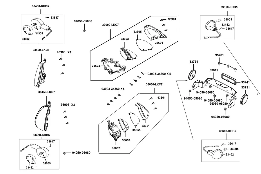F17 Front Winker parts diagram