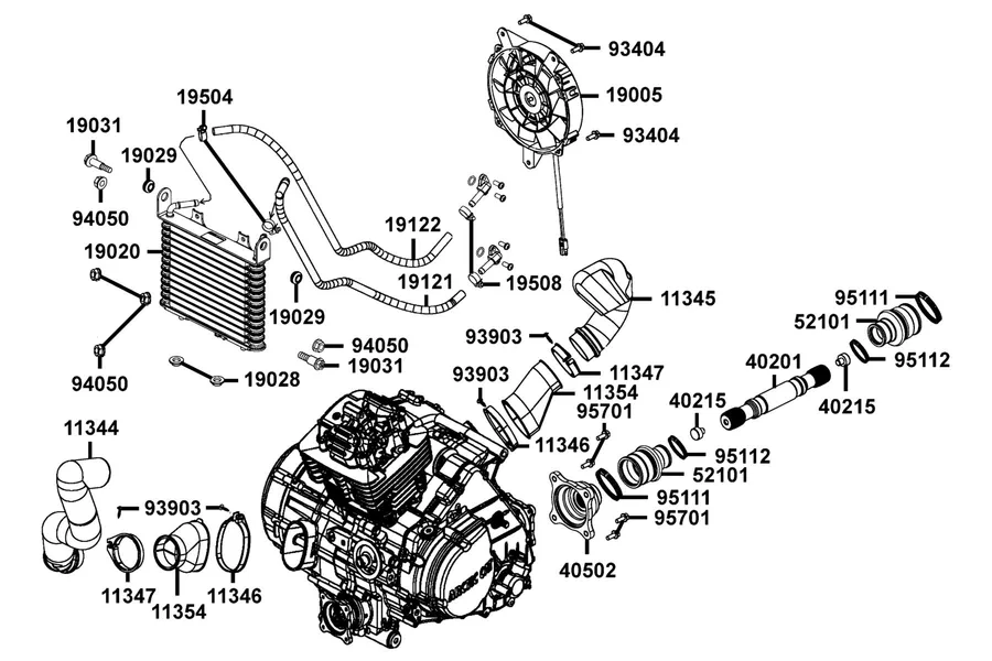 F21 Cooler Oil parts diagram