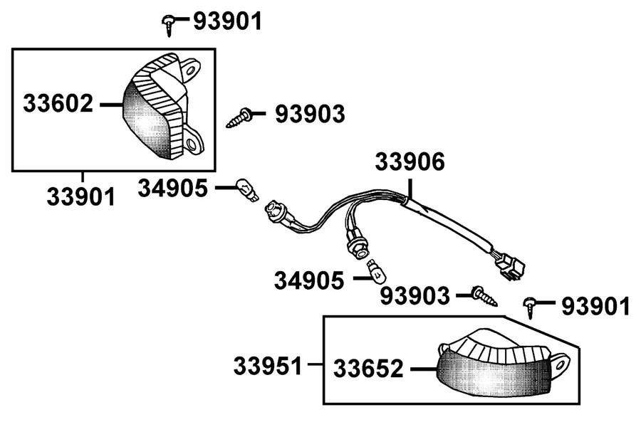 F20 Rear Position Light parts diagram