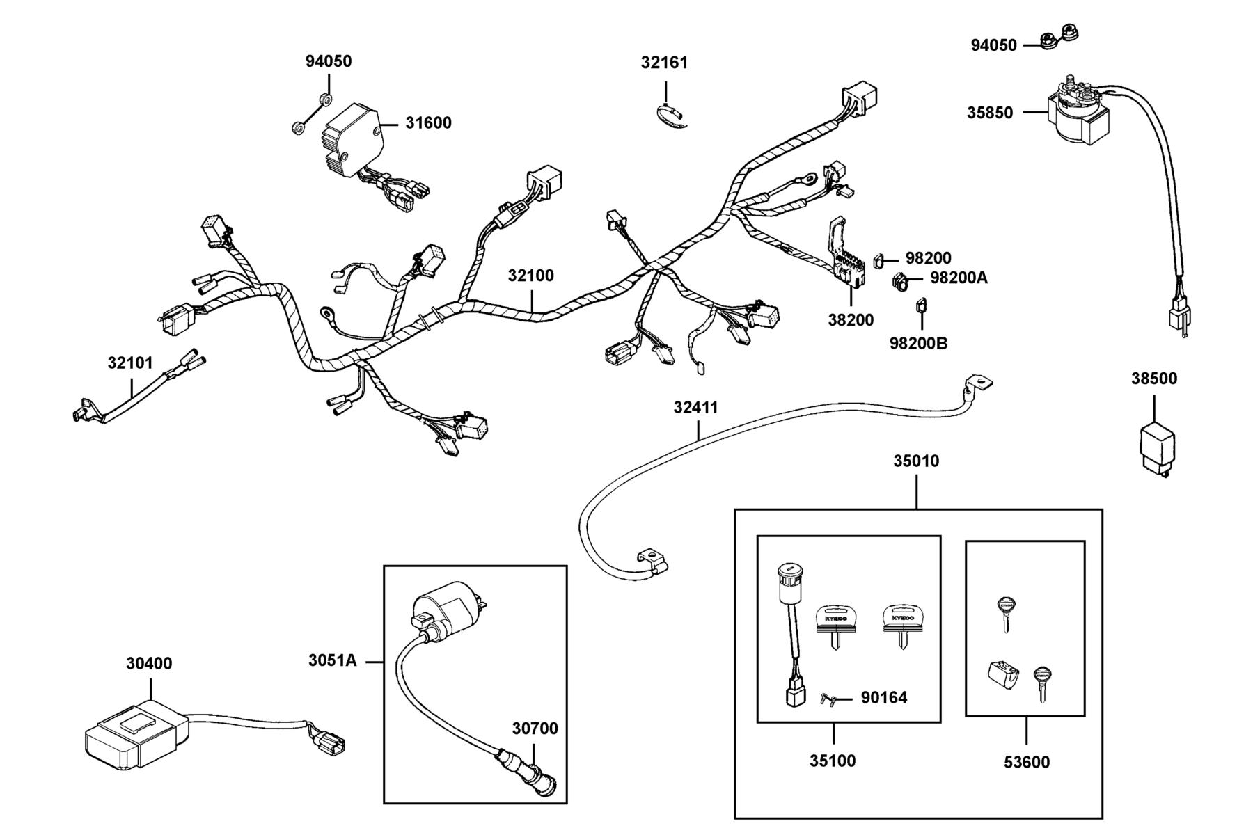 MAXXER 300(2019) Harness Wire parts diagram