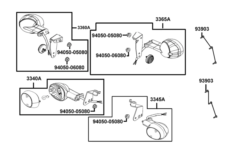 F17 Front Winker parts diagram