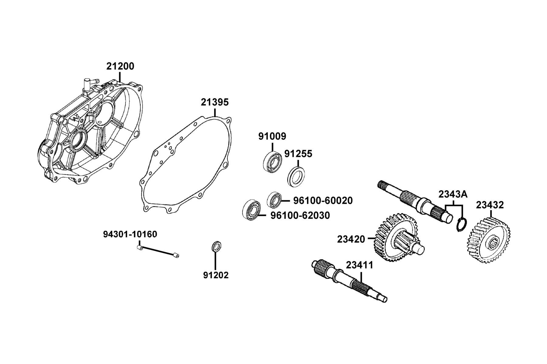 People S 150i ABS MY2026 Transmission parts diagram