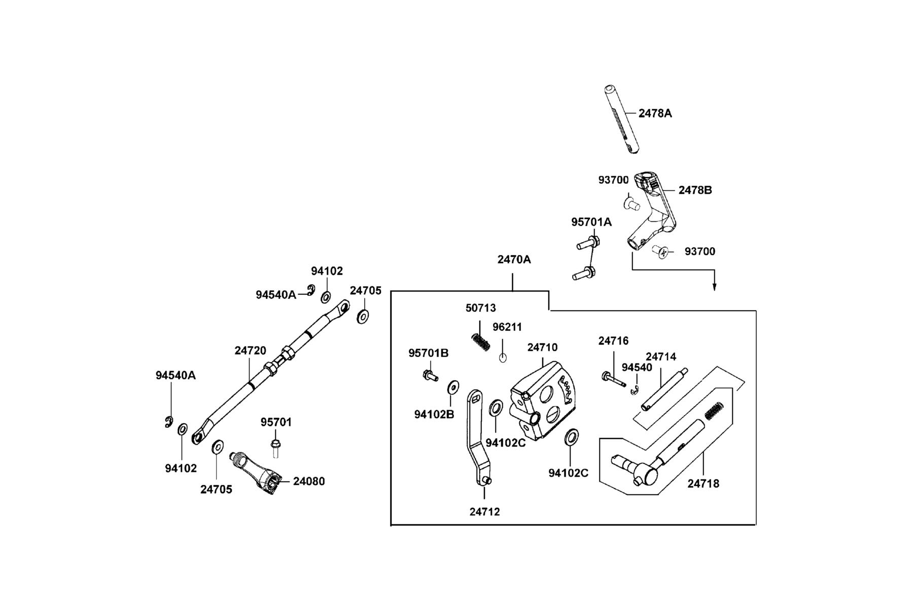 UXV 450i LE (2016~) SHIFTER ASSY parts diagram