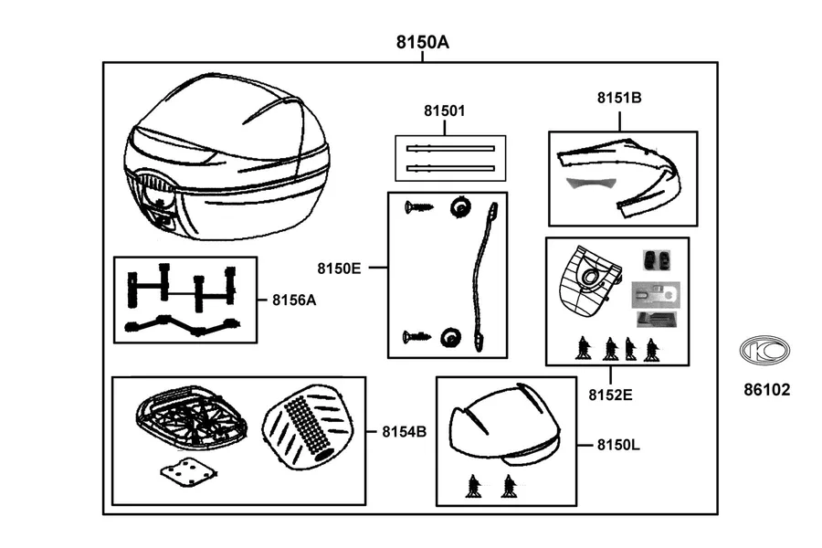 F23 Rr Box parts diagram