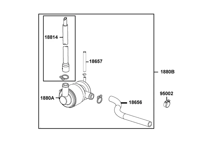 F21 Air Cleaner Two parts diagram