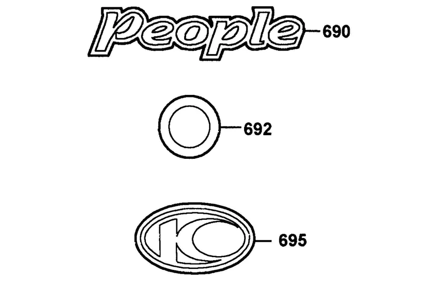 F24 Emblem and Stripe parts diagram