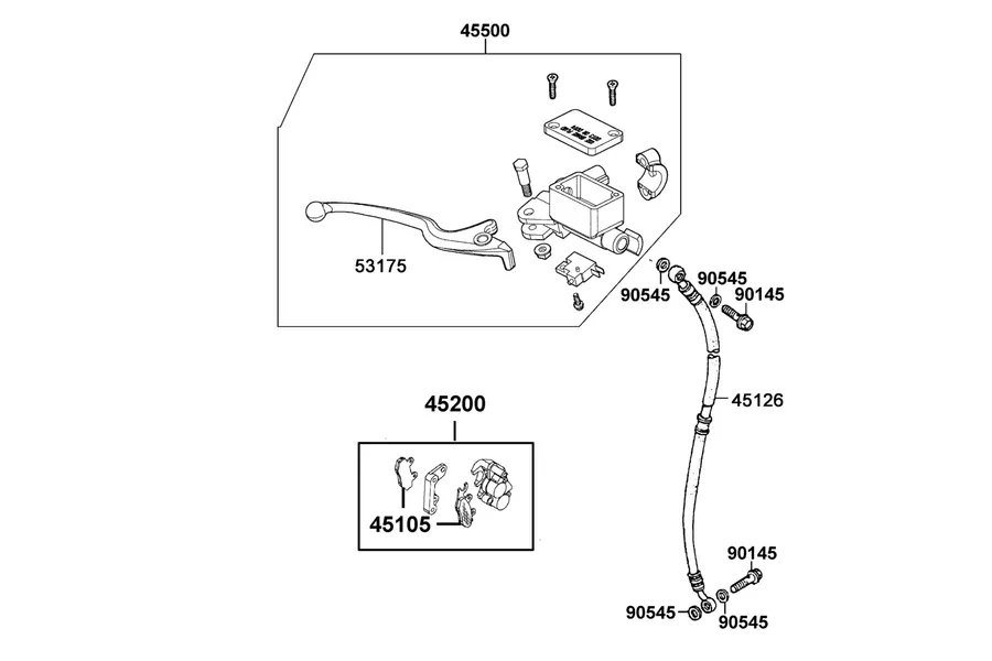F04 Brake Master Cylinder parts diagram