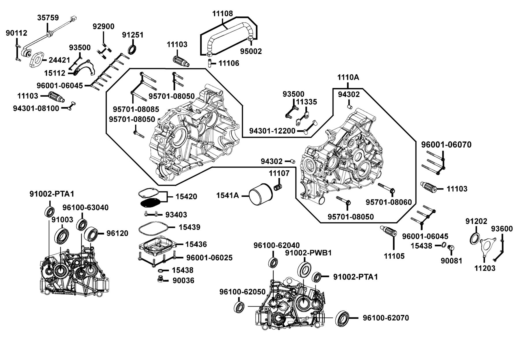 MAXXER 450i (2021) Right Crank Case parts diagram