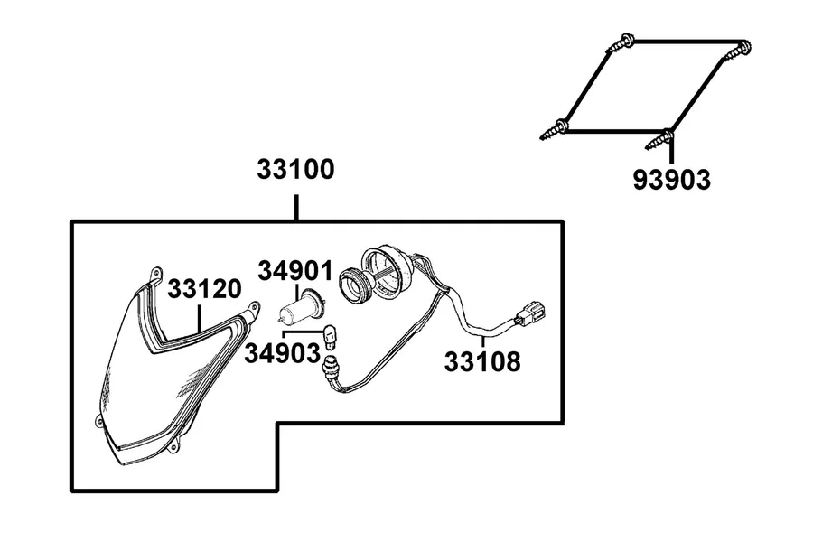 F01 Head Light parts diagram