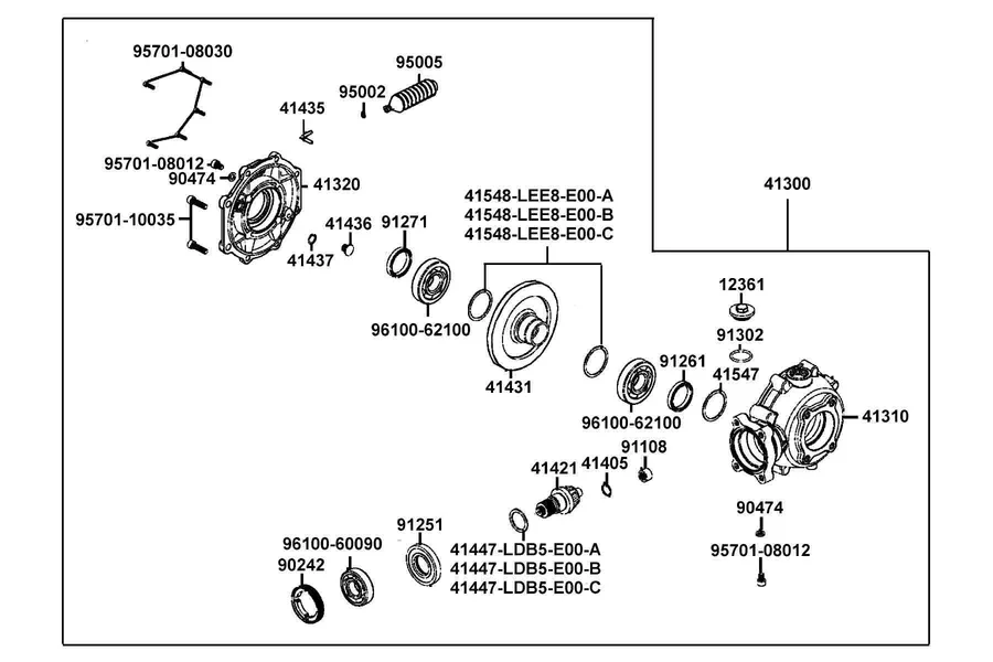 F16 Gear Assy Rr Final parts diagram