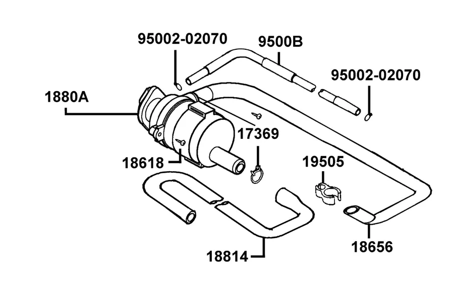 F23 Air Cleaner Two parts diagram
