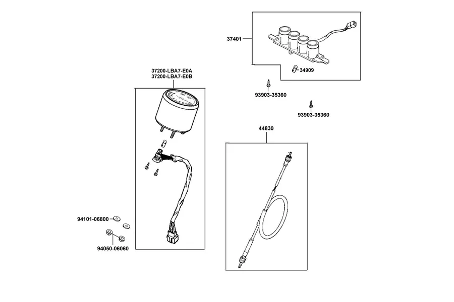 F02 Pilot Lamp parts diagram