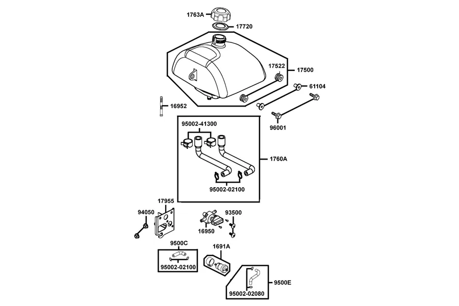 F09 Fuel Tank parts diagram