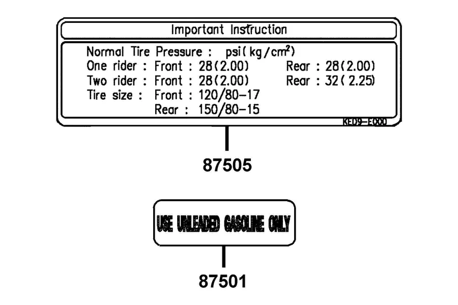 F31 Caution Label parts diagram