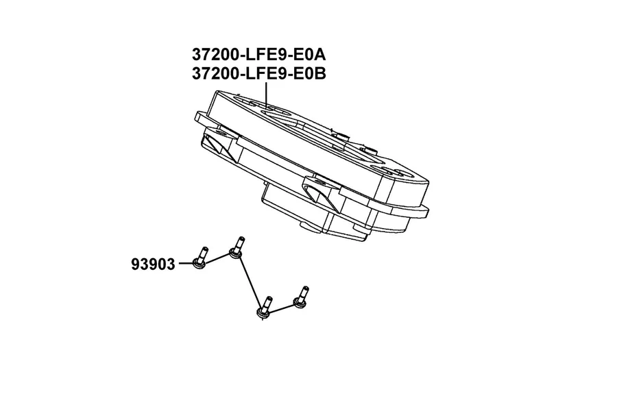 F02 Speed Meter parts diagram